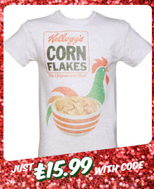 Men's Vintage Kelloggs Corn Flakes Heavyweight T-Shirt from TruffleShuffle £19.99