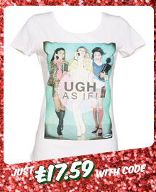 Ladies Clueless Ugh As If! Slub Scoop Neck T-Shirt from TruffleShuffle £21.99