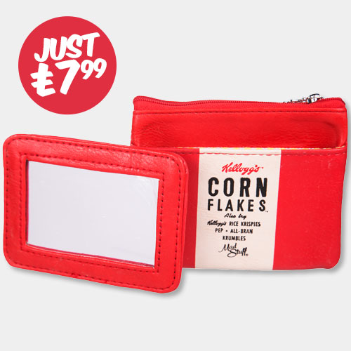 Classic Vintage Kellogg's Corn Flakes Mirror And Coin Purse Set