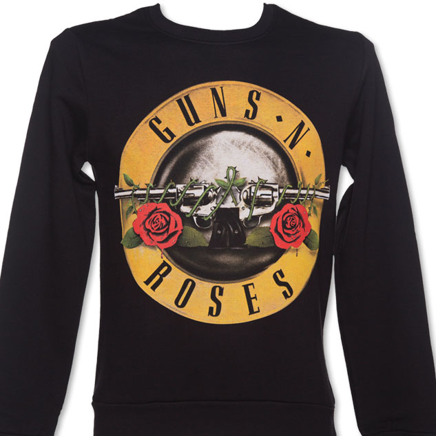 Men's Black Guns N Roses Logo Sweater £29.99