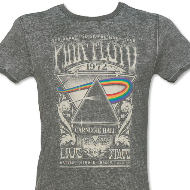 Men's Charcoal Burnout Pink Floyd Carnegie Hall 1972 Poster T-Shirt £19.99