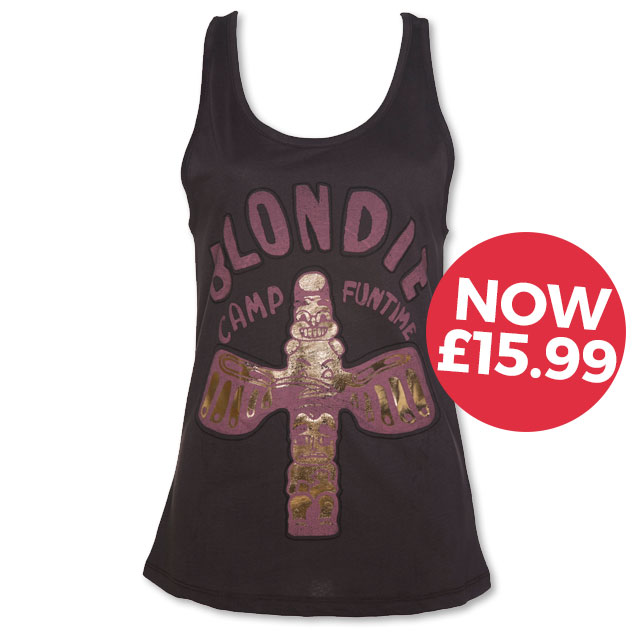 Ladies Charcoal Blondie Camp Funtime Vest from Amplified - £15.99