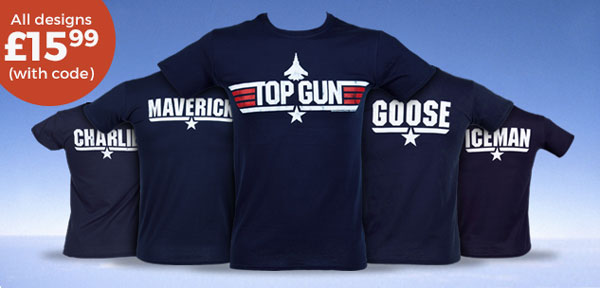 Top Gun T-Shirts - £15.99 (WITH CODE)
