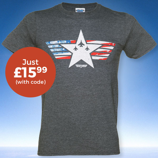 Men's Top Gun Maverick Stars And Stripes T-Shirt from TruffleShuffle £15.99 (WITH CODE)