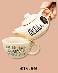 Hello Is It Tea You're Looking For Teapot And Cup For One Set £14.99