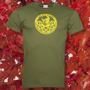 Men's Green Marvel Hydra Logo T-Shirt