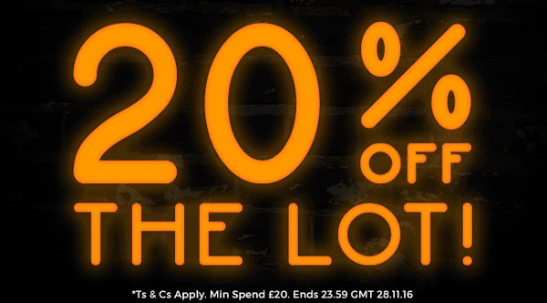 20% off the lot!